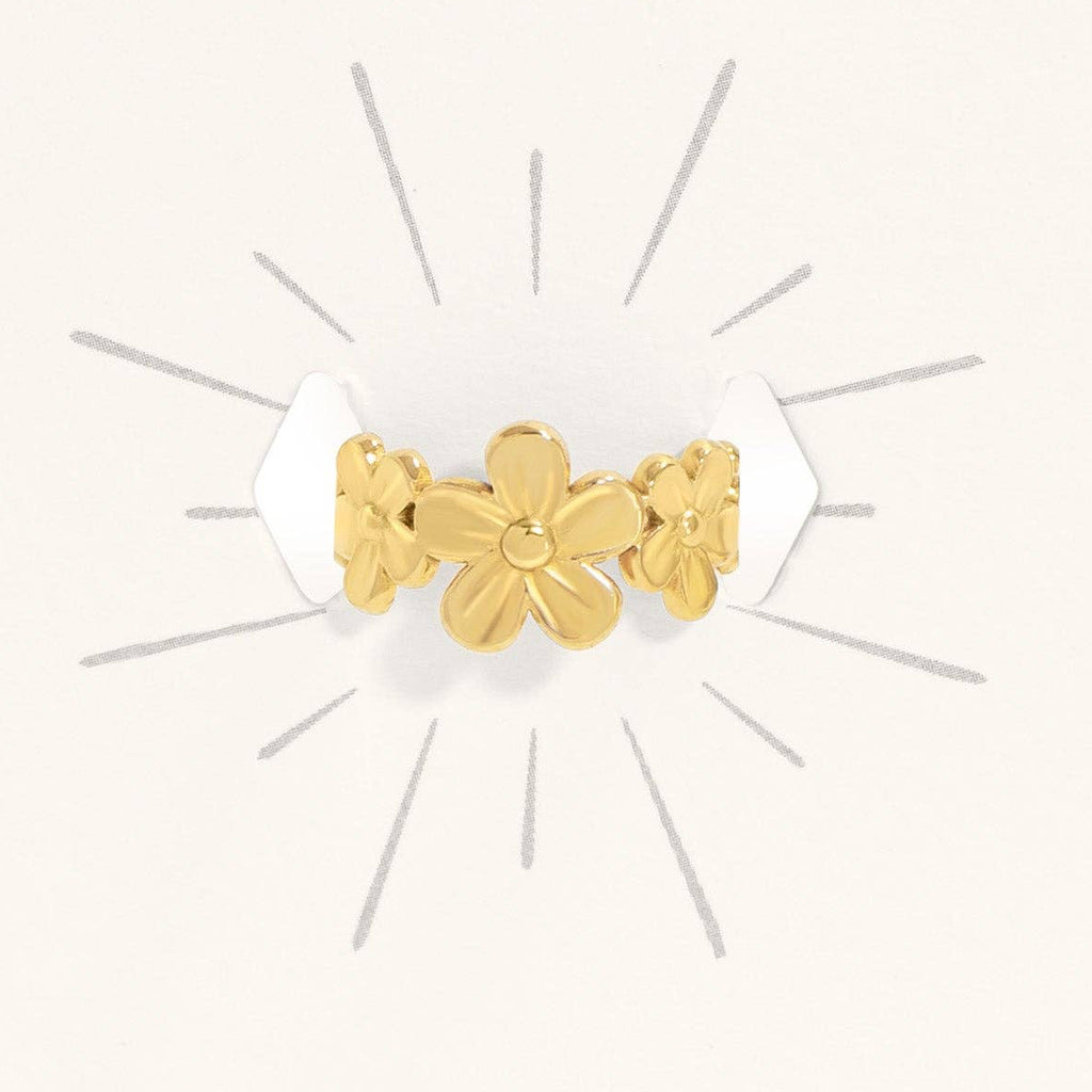 Floral Adjustable Ring : A95