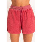 Contrast Sweatshirt & Shorts Set: IVORY