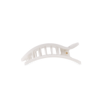 Flat Rectangle Hair Clip | Small | Coconut White