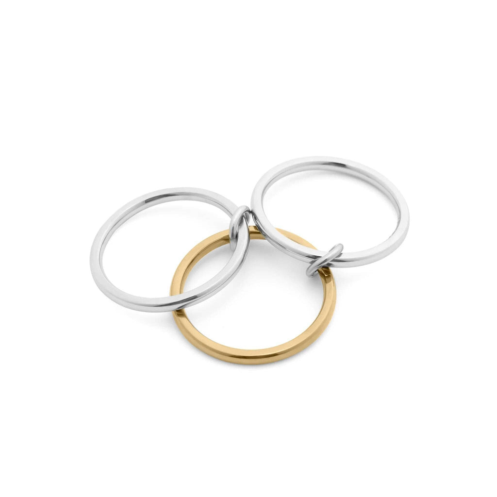 Mixed Metal Triple Intertwined Ring: A97