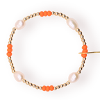 Orange Pearl Poppi Bracelet - S87