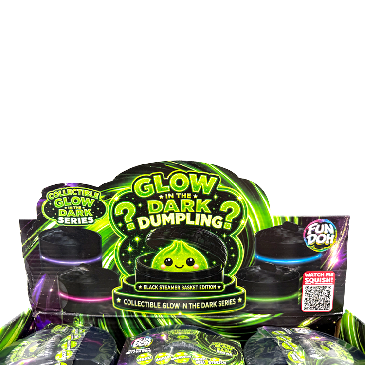 Fun Doh Glow-in-the-Dark Mystery Dumpling Squishy Toy Black : GLOWSQU