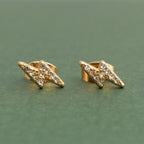 Diamond Lightning Bolt Stud Earring - E74