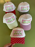 Put it on Santa's Tab Hat: Red Polka Dot