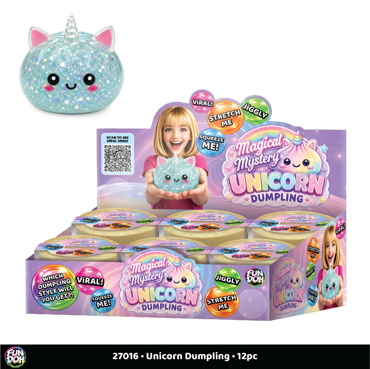 Fun Doh Unicorn Mystery Dumpling Squishy Toy - UNISQU