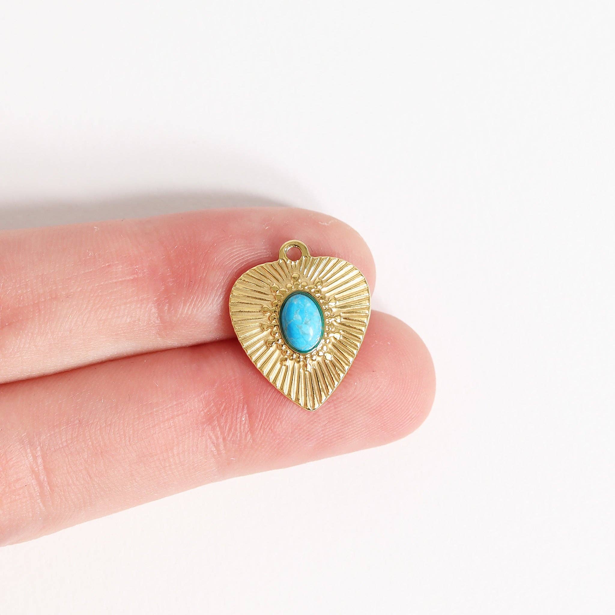 Turquoise Sunrise Charm - C100