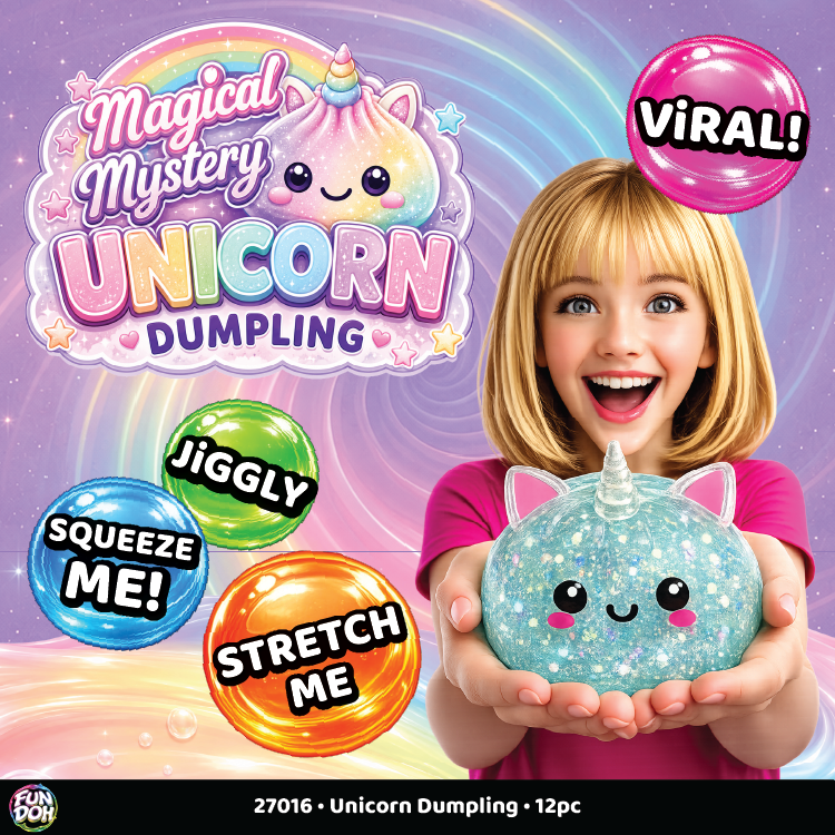 Fun Doh Unicorn Mystery Dumpling Squishy Toy - UNISQU