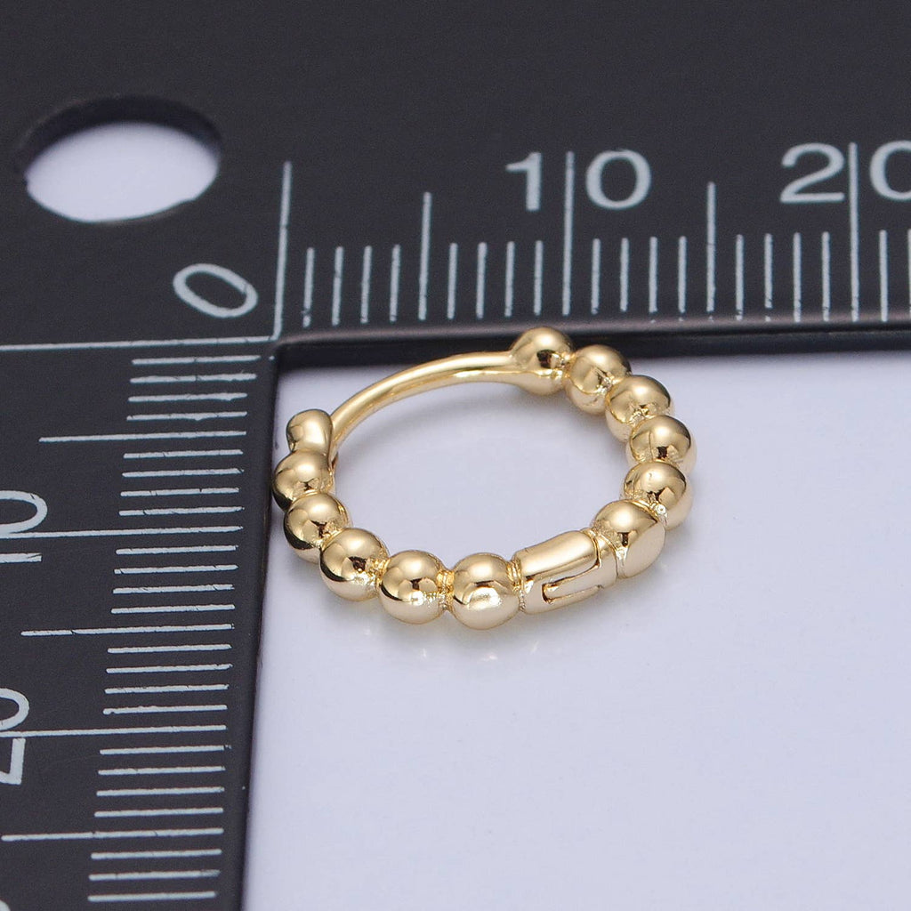 Sea Kiss Huggie Hoop Earrings - E15