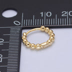 Sea Kiss Huggie Hoop Earrings - E15