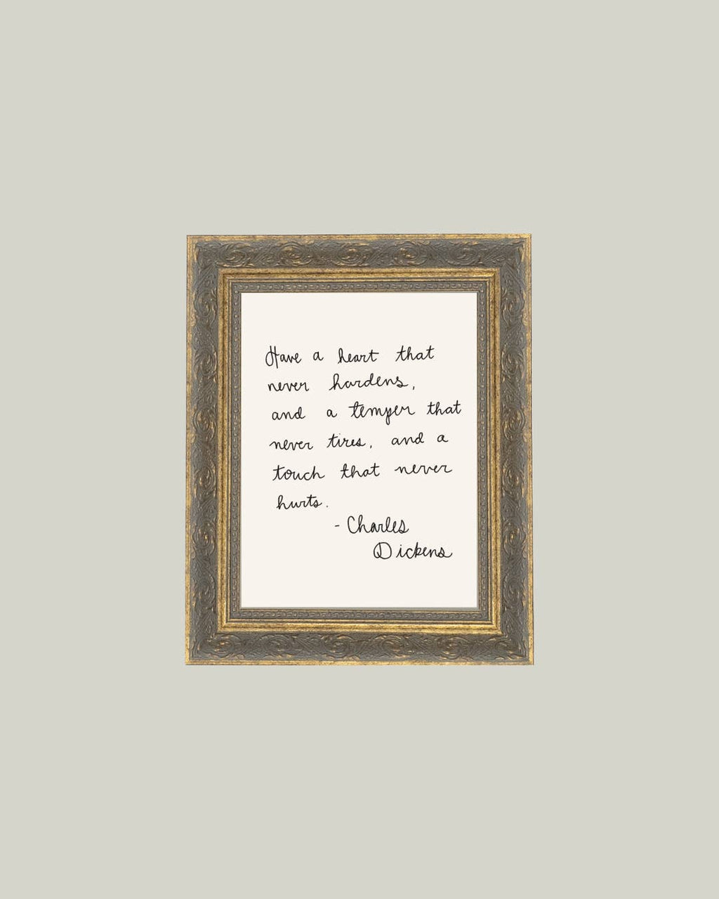Have A Heart Framed Antique Print: 5x7