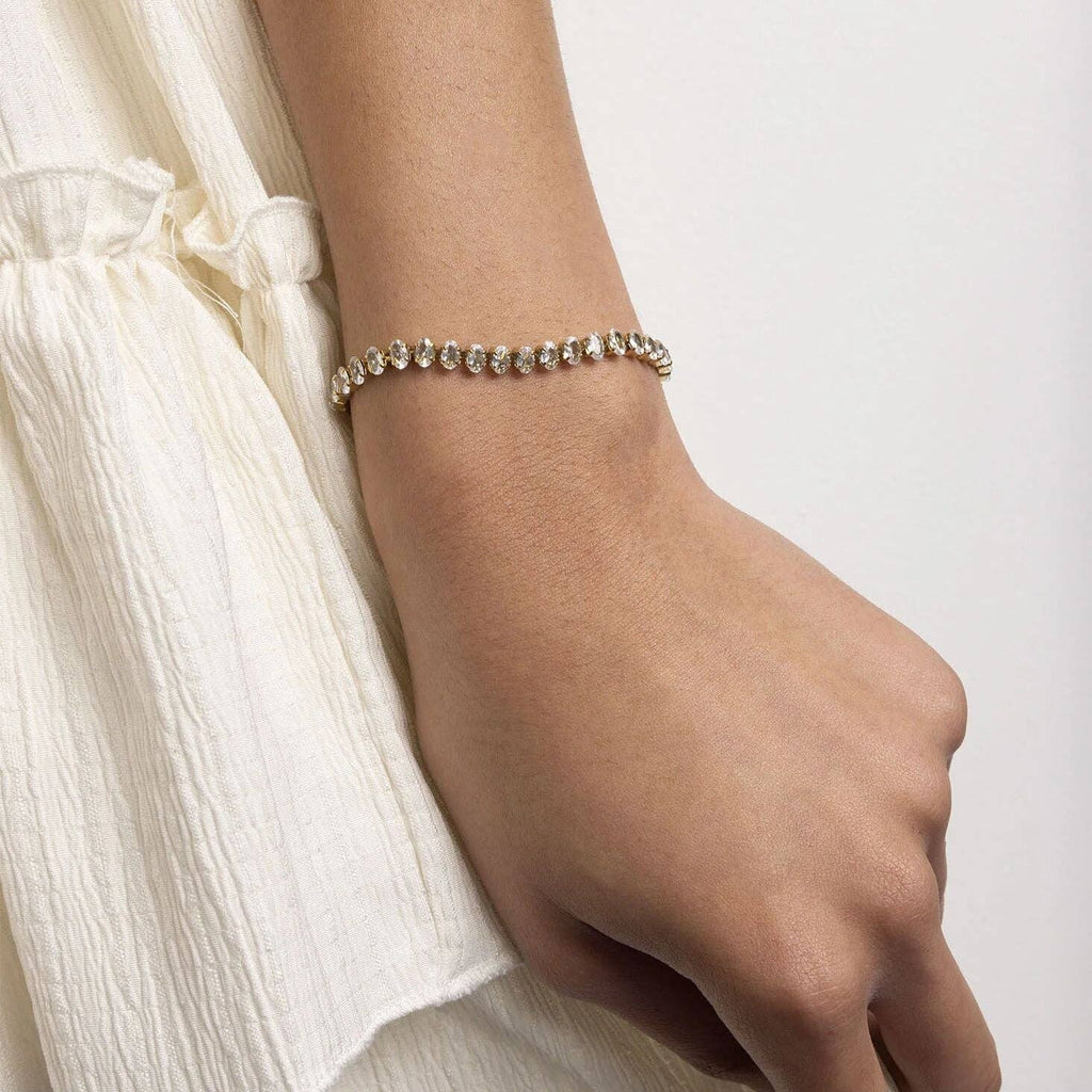 Oval Sparkle Tennis Bracelet - S121