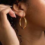 Chunky Hoop 20mm Earrings - E36