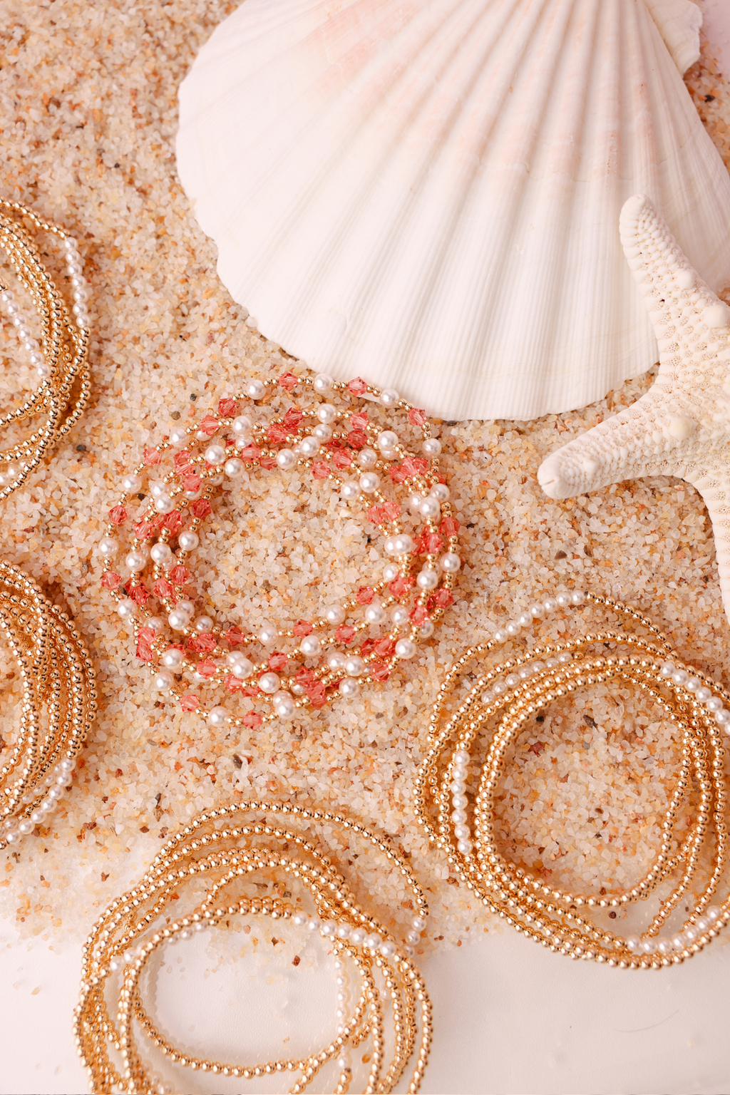 Dainty Sophia Pearl Bracelet in Gold: Standard 6.75 Inch