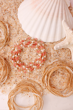Dainty Sophia Pearl Bracelet in Gold: Standard 6.75 Inch