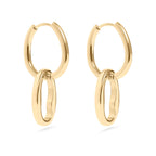 Oval Pendant Earrings 19mm - E76