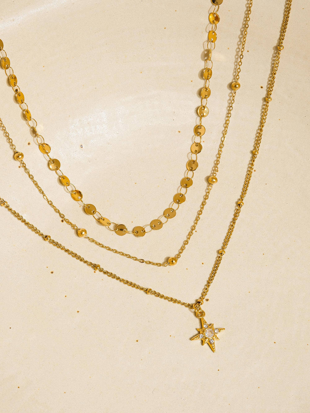 Layered Star Necklace - N99