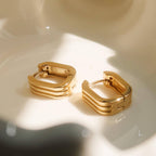 Stripe Hoop Earrings - E46