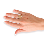 Haley Pearl Ring in Gold - B37