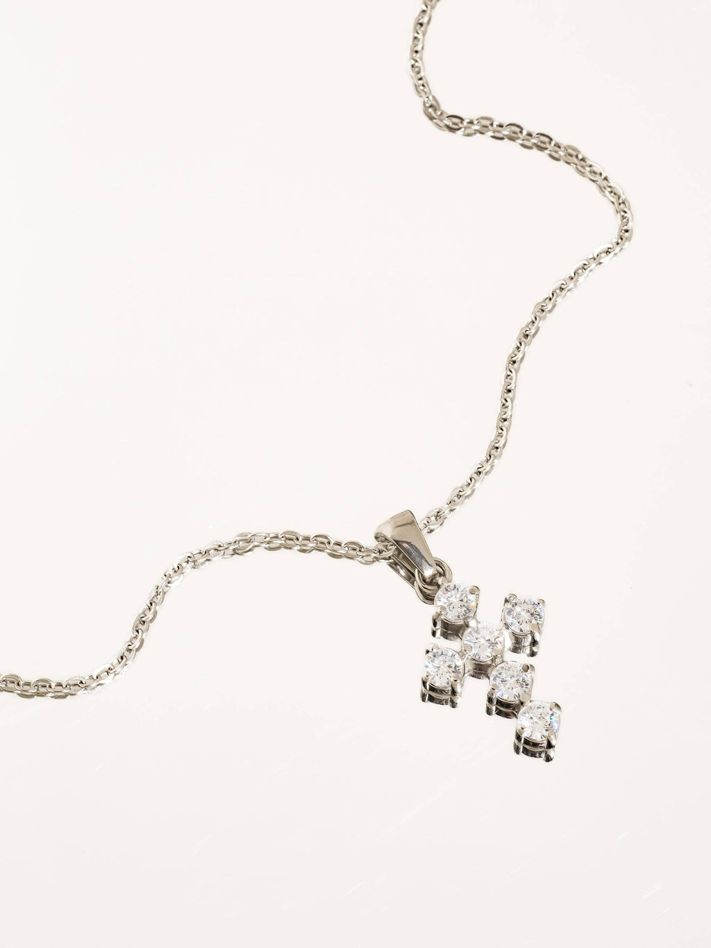 Silver Dainty Cross Necklace - N96