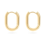 Oval Hoop Earrings - E58