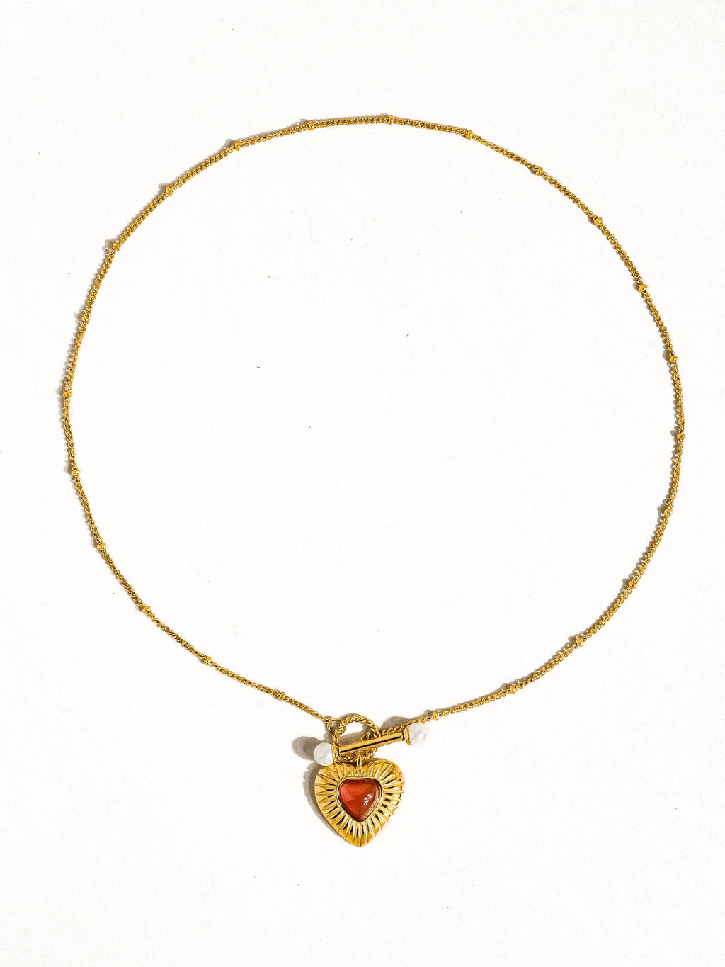 Vintage Heart Chain Necklace: N132