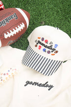 Gameday Icon Black Stripe Trucker Hat