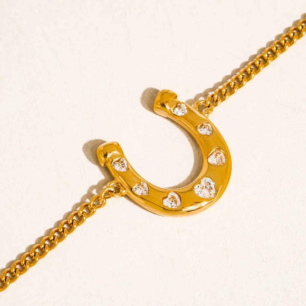 Cowgirl Horseshoe Chain Bracelet: S126