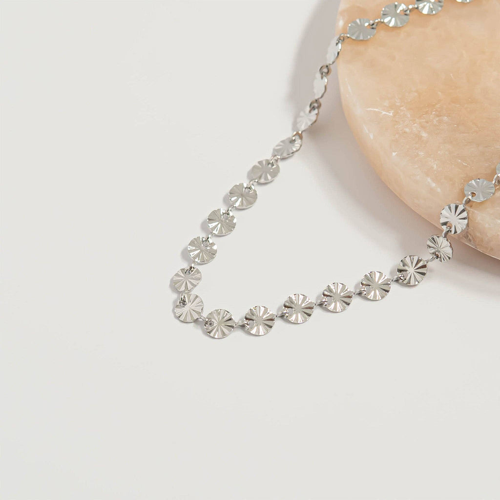Sunburst Chain (Silver) Necklace - N73