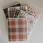 Fall Pattern Swedish Dishcloths, Set of 6 - FDC