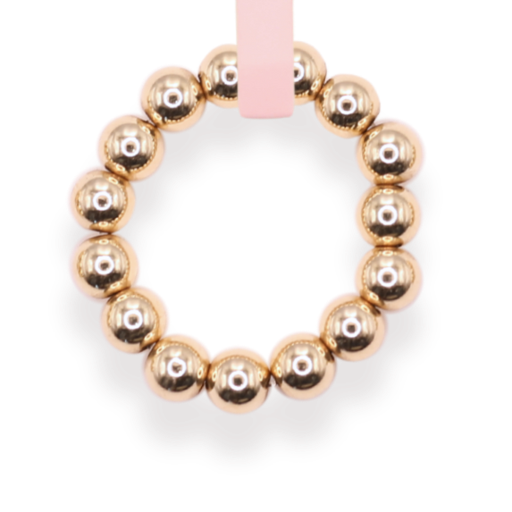 5MM Gold Beaded Ring - B40