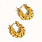 Braided Hoop Earrings - E54