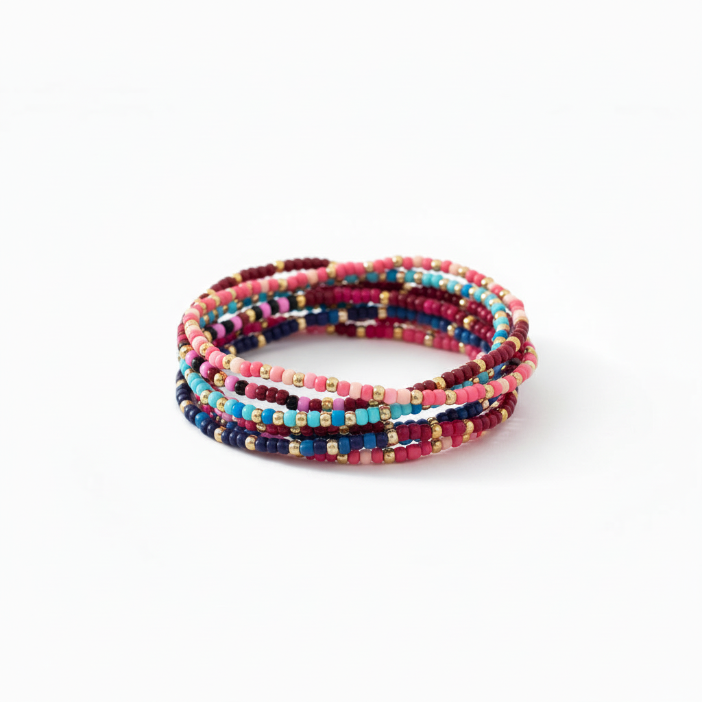 Black Confetti Bracelet : S82