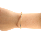 Claire Fluted Gold Bracelet - S116