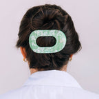 Flat Round Hair Clip | Large | Spring Splash