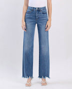 TUMMY CONTROL 90'S VINTAGE SUPER HIGH RISE LOOSE LV1210M: MEDIUM DENIM