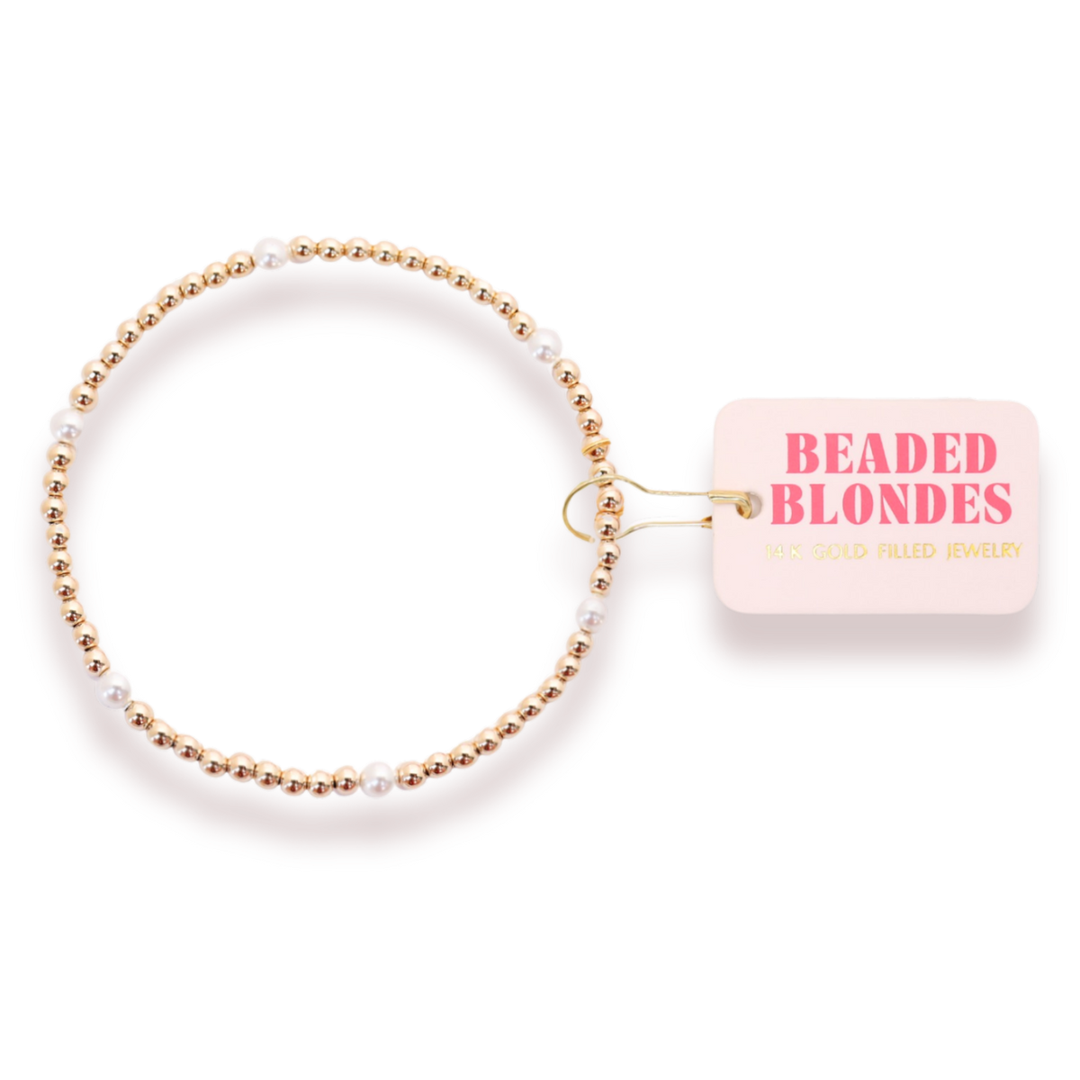 Madi Pearl Bracelet in Gold: Standard 6.75 inch