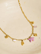 Seashell Soul Charm Necklace - N44