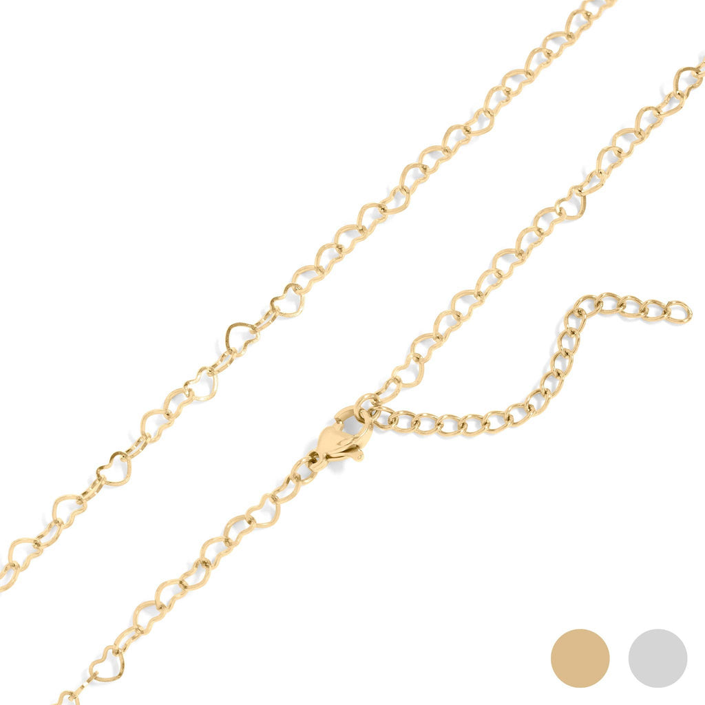 Golden Love Link Necklace - N40