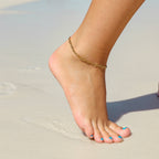 Paperclip Stack Anklet - K22