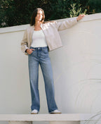 TUMMY CONTROL 90'S VINTAGE SUPER HIGH RISE LOOSE LV1210M: MEDIUM DENIM