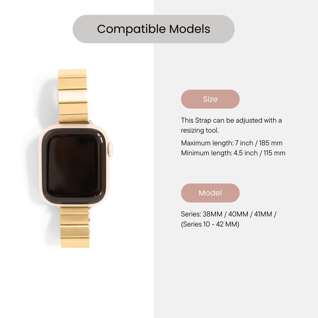 Golden Track Smart Watch Band - W4