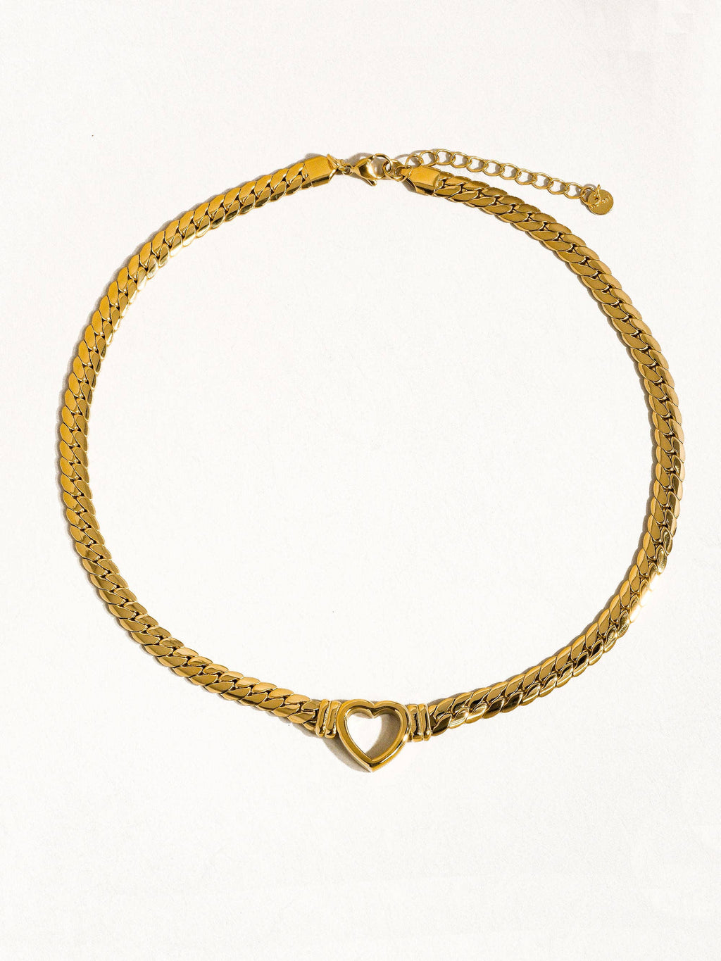 Honey Heart Chunky Chain Necklace - N49