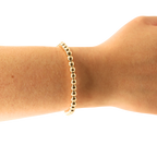5MM Gold Beaded Bracelet - S109