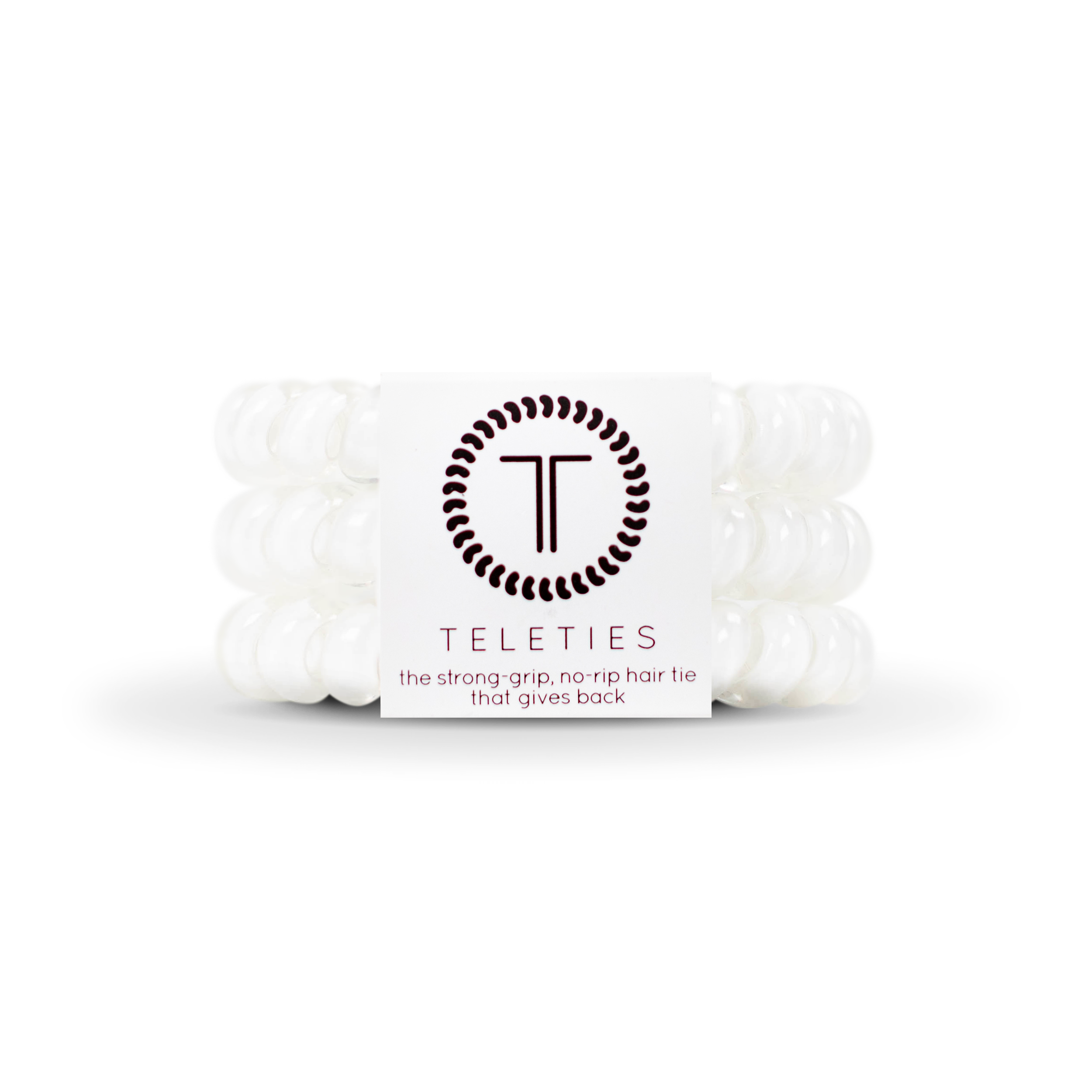 Spiral Hair Coils | Large | Coconut White Hair Ties: Large
