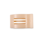 Flat Rectangle Hair Clip | Small | Almond Beige