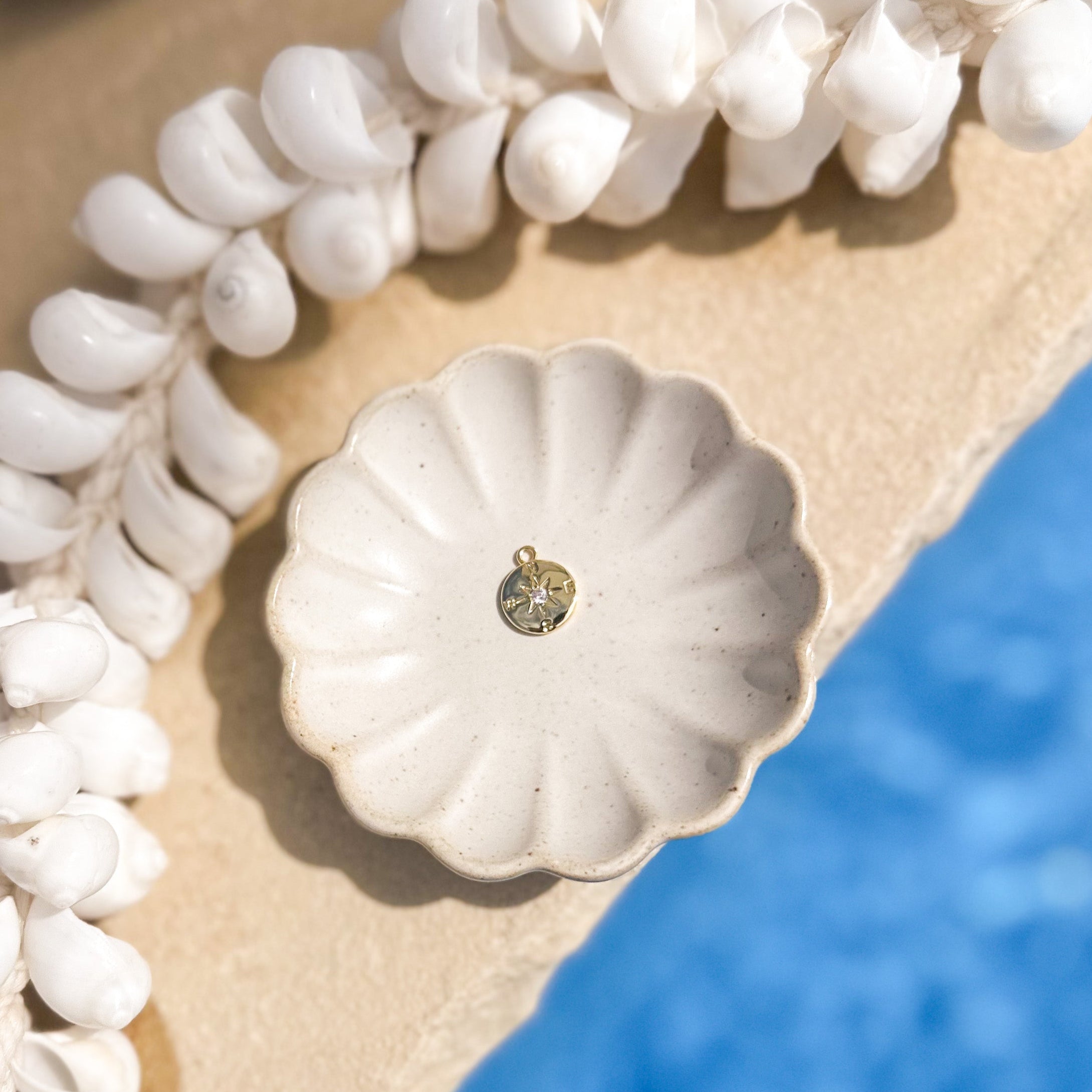 Golden Compass Charm - C49