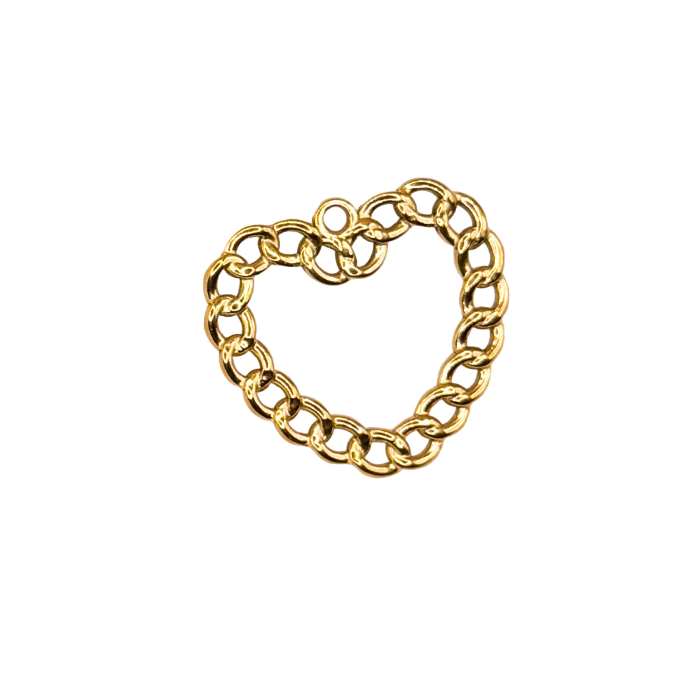 Golden Heart Charm - C107