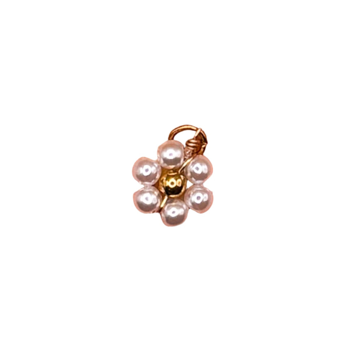 Pearled Petals Charm - C115