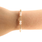 Coastal Pearl Bracelet in Gold - S105