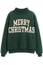 DECKTHEHALLS Reversible Mock-Neck Sweatshirt: FORREST GREEN /